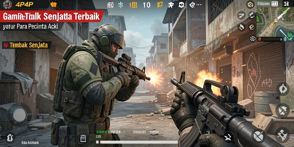Tampilan antarmuka 4P4P yang dinamis dan modern.