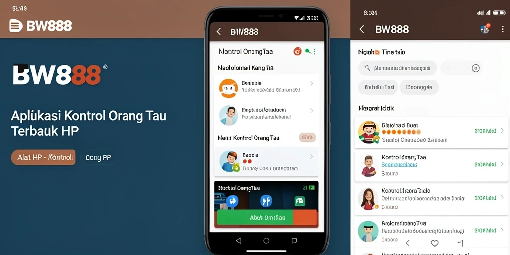 Tampilan antarmuka BW888 yang sederhana dan informatif.
