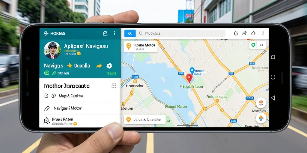 Antarmuka HOKI65 yang informatif dan fungsional untuk Navigasi Motor.