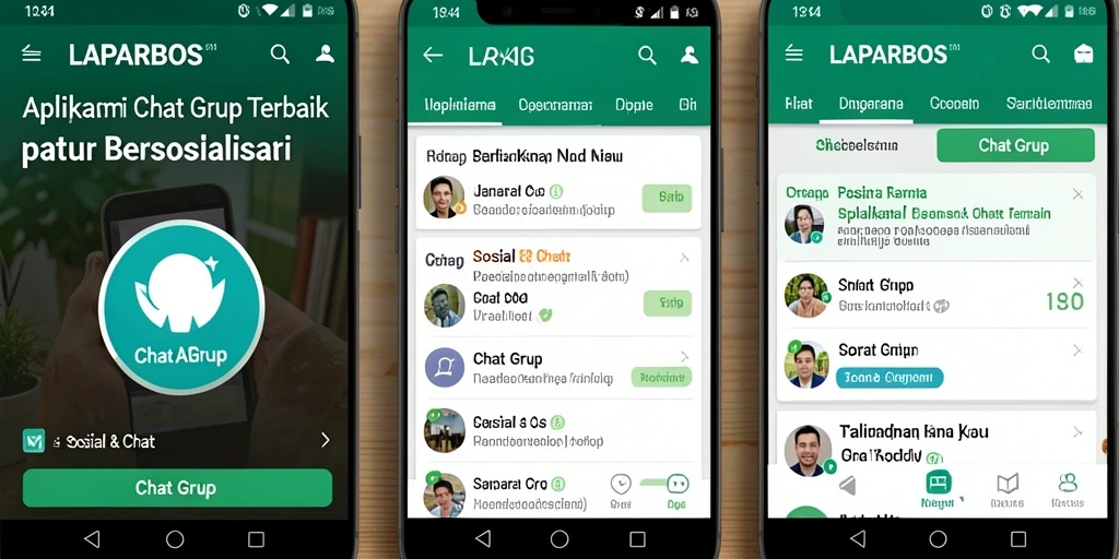 Tampilan antarmuka LAPARBOS yang menarik dan mudah digunakan.