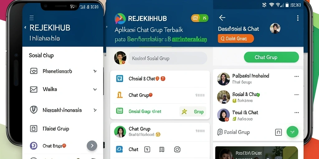 Antarmuka REJEKIHUB yang memudahkan penggunaan fitur Chat Grup.