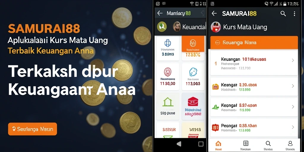 Tampilan antarmuka SAMURAI88 yang ramah pengguna untuk memantau Kurs Mata Uang.