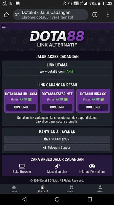 Jalur Alternatif Dota88 untuk Pengguna Android
